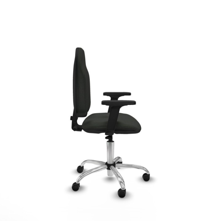 Algarra CP bali negro brazos 2D base cromada ruedas autofrenantes 50mm