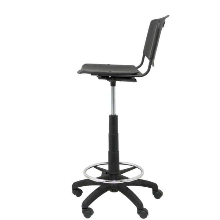 Taburete Robledo PVC negro