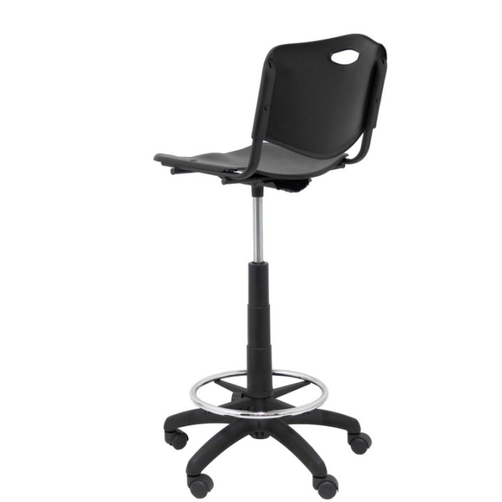 Taburete Robledo PVC negro