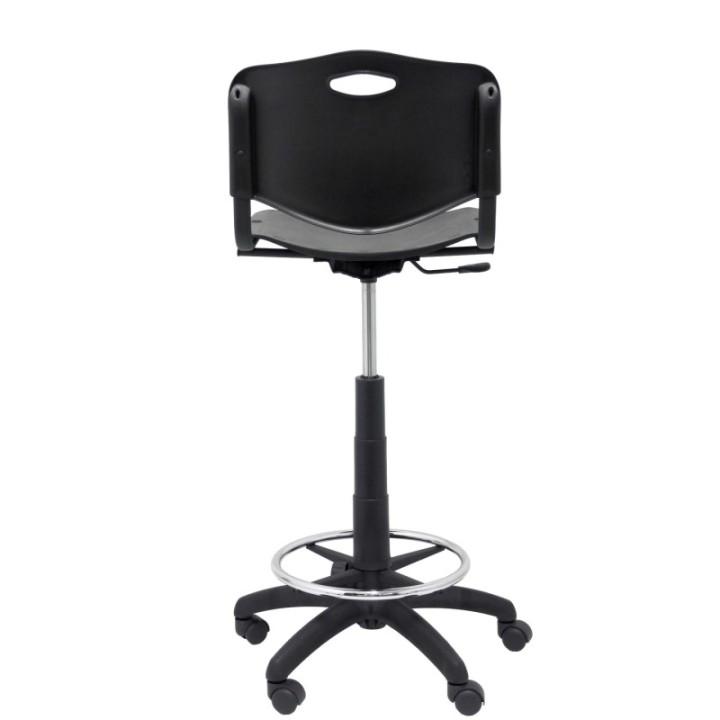 Taburete Robledo PVC negro