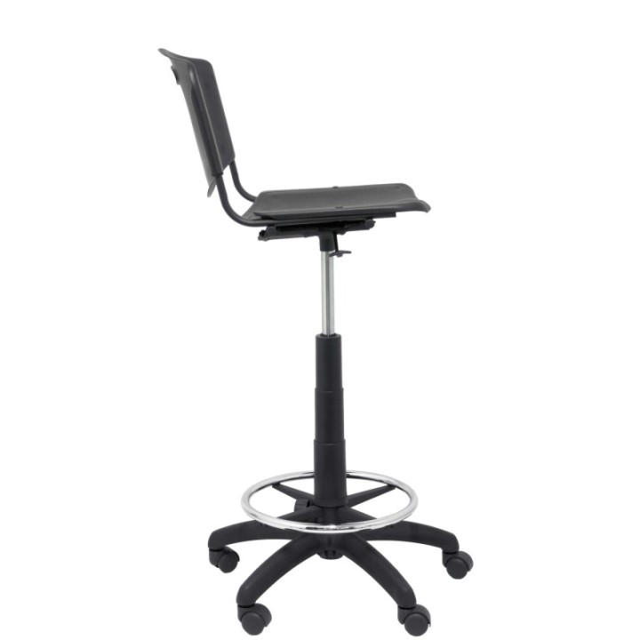 Taburete Robledo PVC negro