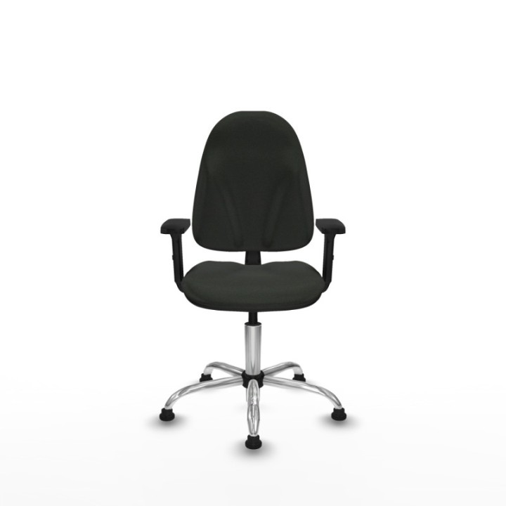 Algarra CP bali negro brazos 2D base cromada topes