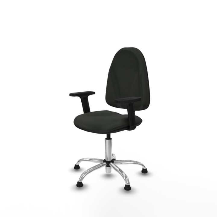 Algarra CP bali negro brazos 2D base cromada topes