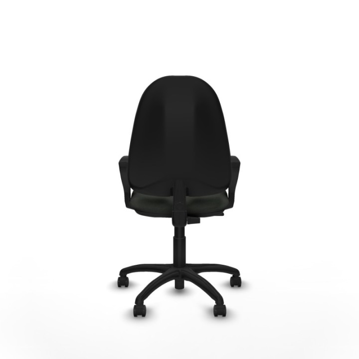 Algarra CP bali negro brazos fijos base poliamida ruedas engomadas 50mm