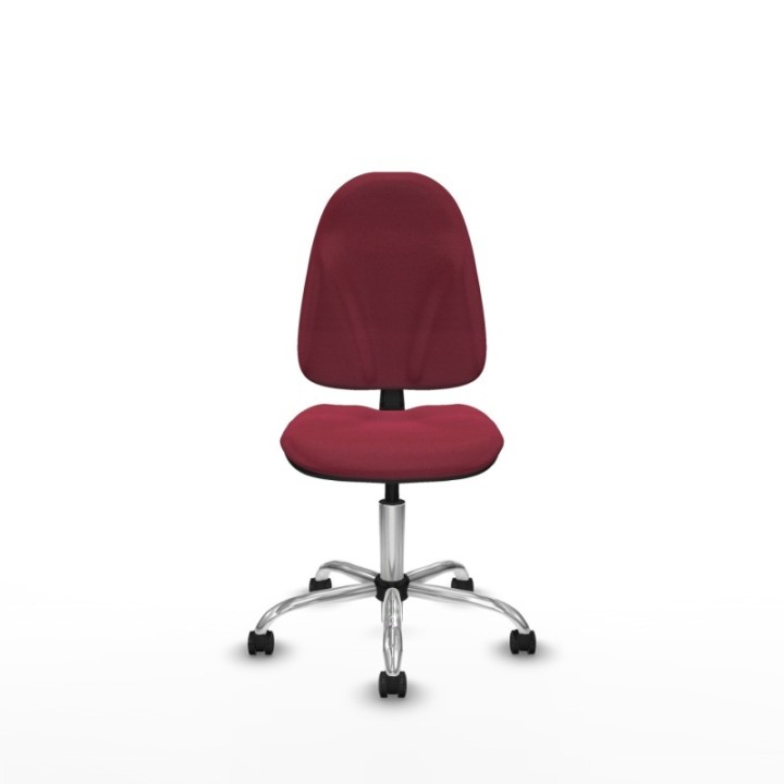 Algarra CP bali granate  base cromada ruedas engomadas 50mm