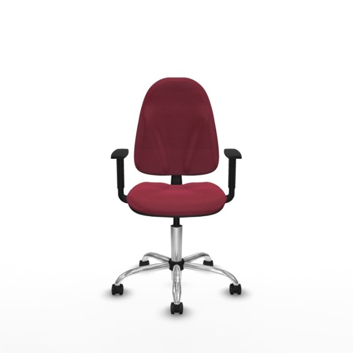 Algarra CP bali granate brazos 1D base cromada ruedas autofrenantes 50mm