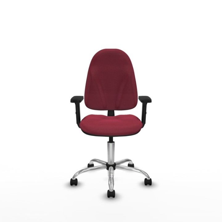 Algarra CP bali granate brazos 2D base cromada ruedas nailon 50mm