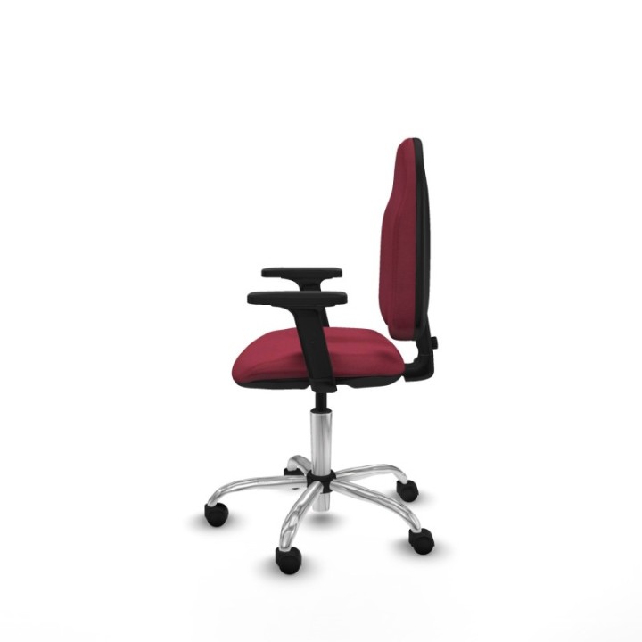 Algarra CP bali granate brazos 2D base cromada ruedas nailon 50mm