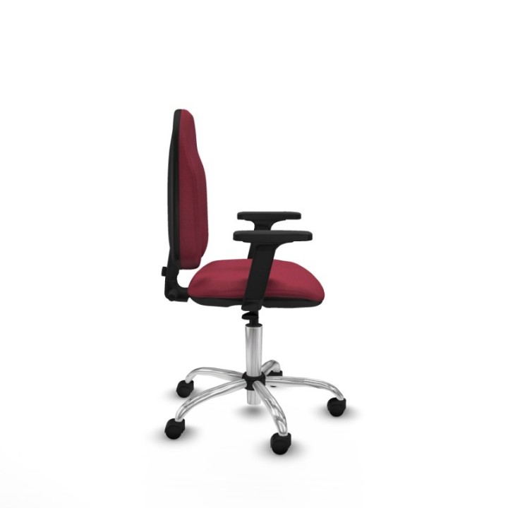 Algarra CP bali granate brazos 2D base cromada ruedas nailon 50mm