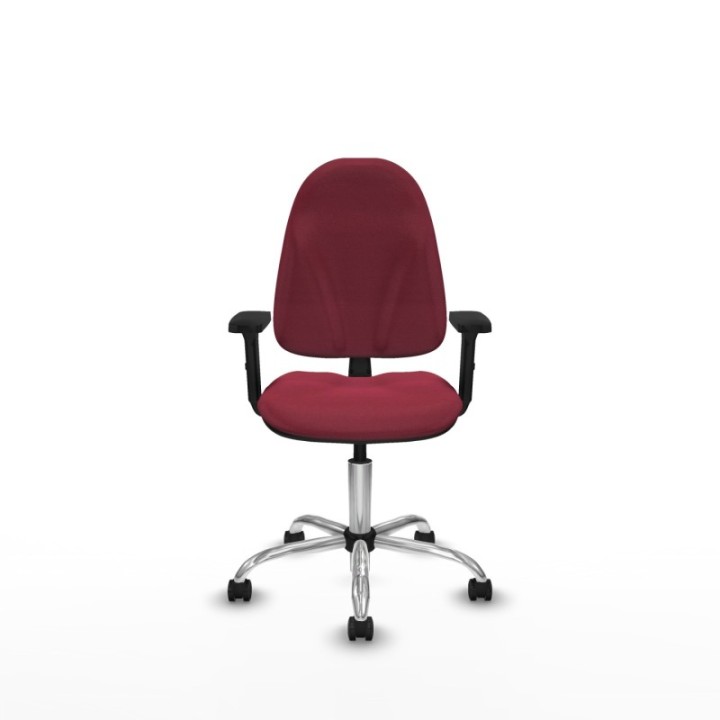 Algarra CP bali granate brazos 2D base cromada ruedas engomadas 50mm