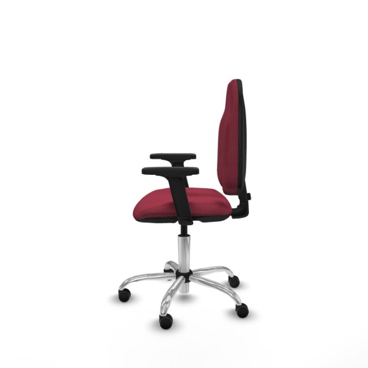 Algarra CP bali granate brazos 2D base cromada ruedas engomadas 50mm