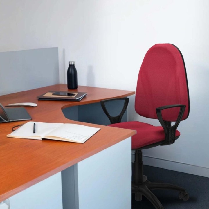 Algarra CP bali granate brazos fijos base poliamida ruedas nailon 50mm