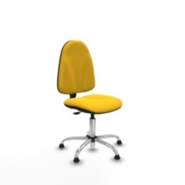 Algarra CP similpiel amarillo  base cromada topes