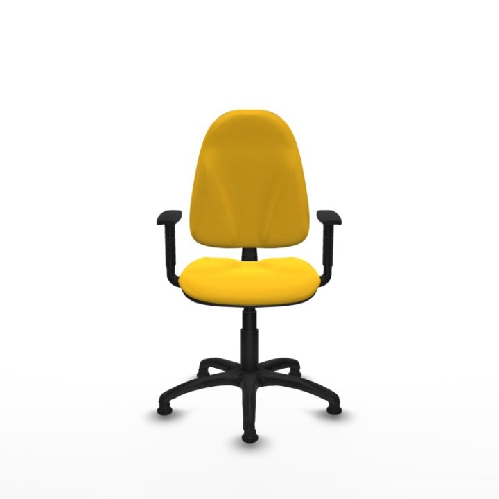 Algarra CP similpiel amarillo brazos 1D base poliamida topes