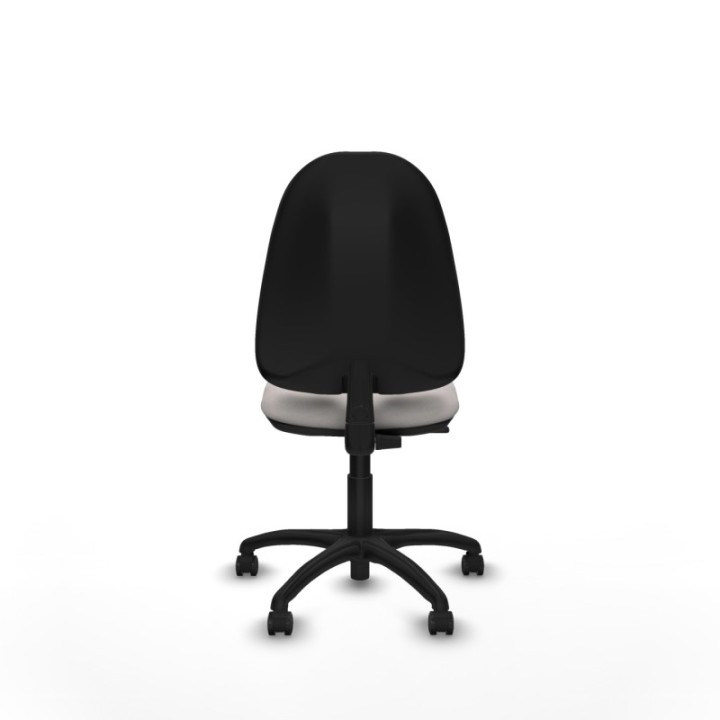 Algarra CP similpiel blanco  base poliamida ruedas autofrenantes 50mm