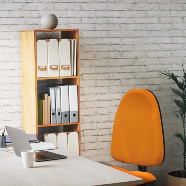 Algarra CP similpiel blanco  base poliamida ruedas autofrenantes 50mm