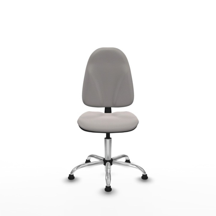 Algarra CP similpiel blanco  base cromada topes