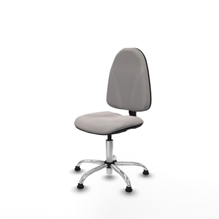 Algarra CP similpiel blanco  base cromada topes