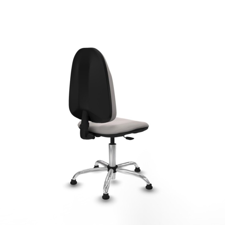 Algarra CP similpiel blanco  base cromada topes