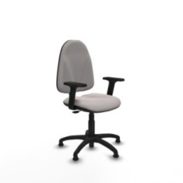 Algarra CP similpiel blanco brazos 2D base poliamida topes