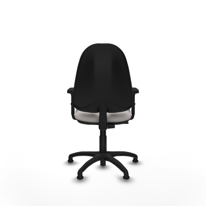 Algarra CP similpiel blanco brazos 2D base poliamida topes