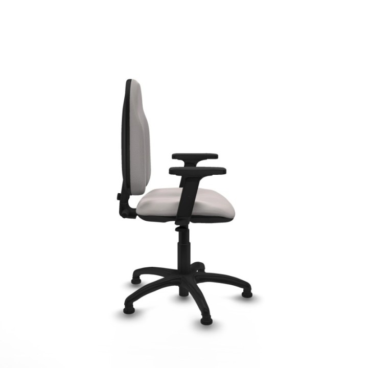 Algarra CP similpiel blanco brazos 2D base poliamida topes