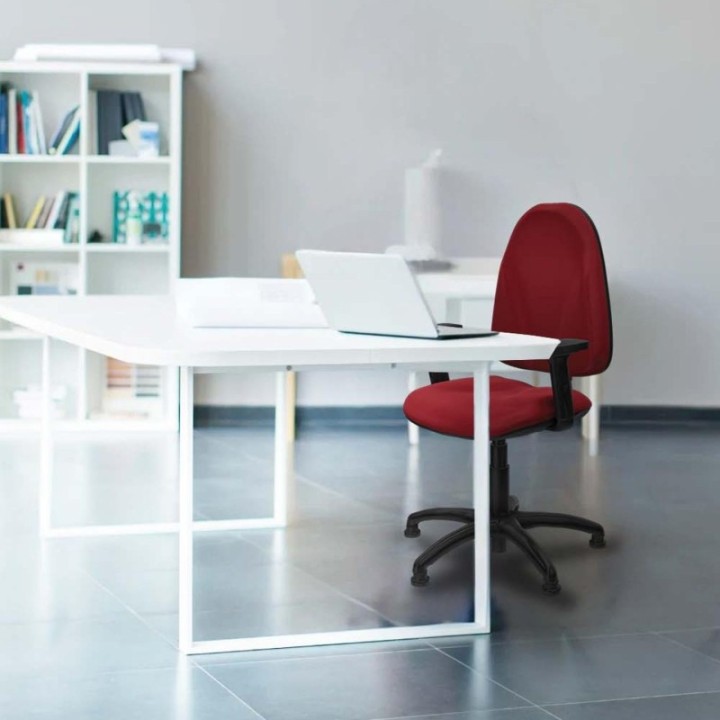 Algarra CP similpiel azul marino brazos 2D base poliamida topes