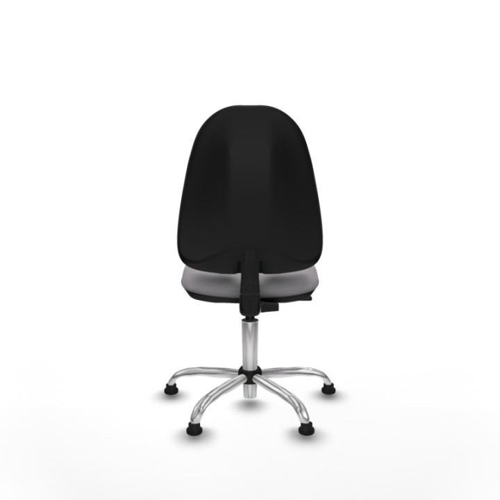 Algarra CP similpiel gris  base cromada topes