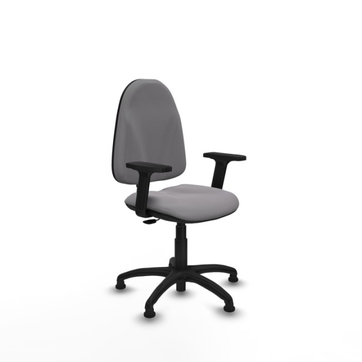 Algarra CP similpiel gris brazos 2D base poliamida topes