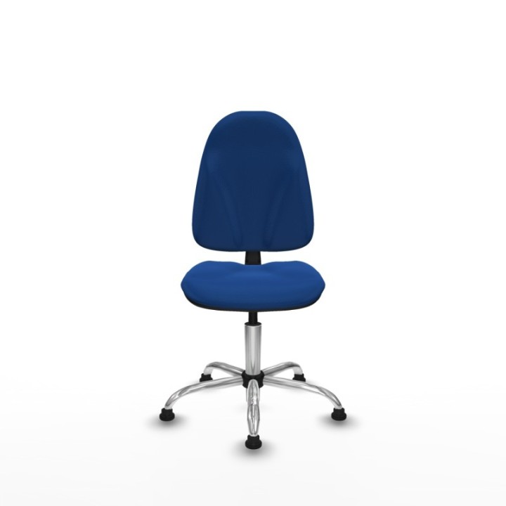 Algarra CP similpiel azul  base cromada topes