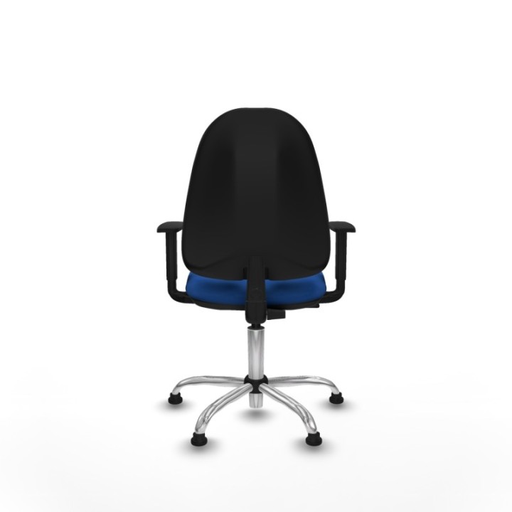 Algarra CP similpiel azul brazos 1D base cromada topes