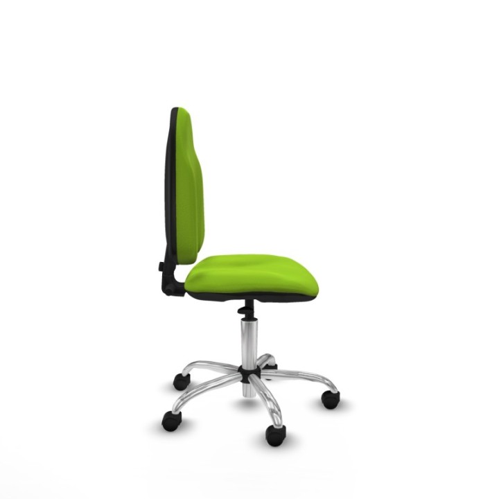 Algarra CP similpiel pistacho  base cromada ruedas nailon 50mm