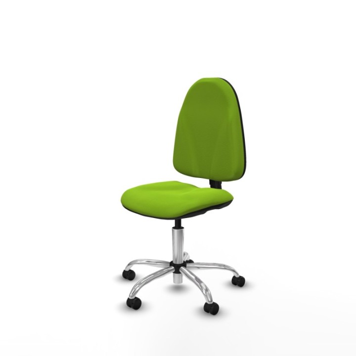 Algarra CP similpiel pistacho  base cromada ruedas engomadas 50mm