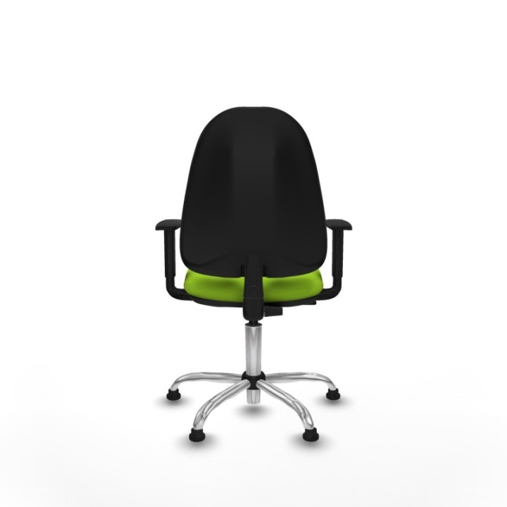 Algarra CP similpiel pistacho brazos 1D base cromada topes