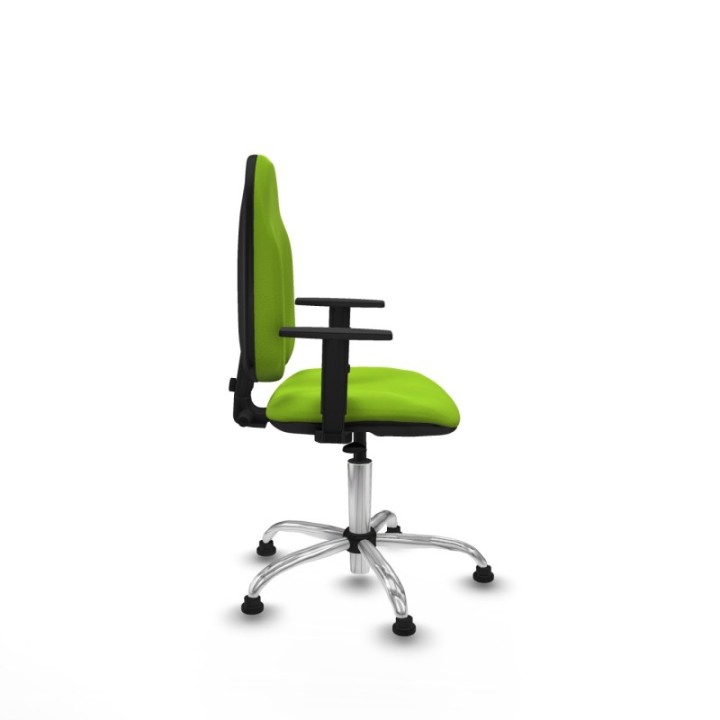 Algarra CP similpiel pistacho brazos 1D base cromada topes