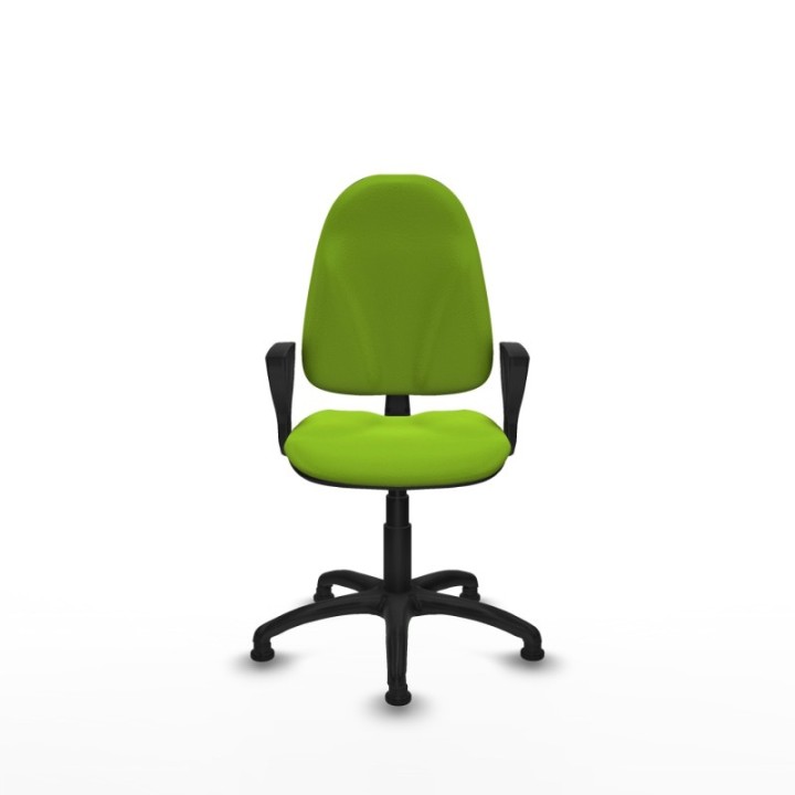 Algarra CP similpiel pistacho brazos fijos base poliamida topes