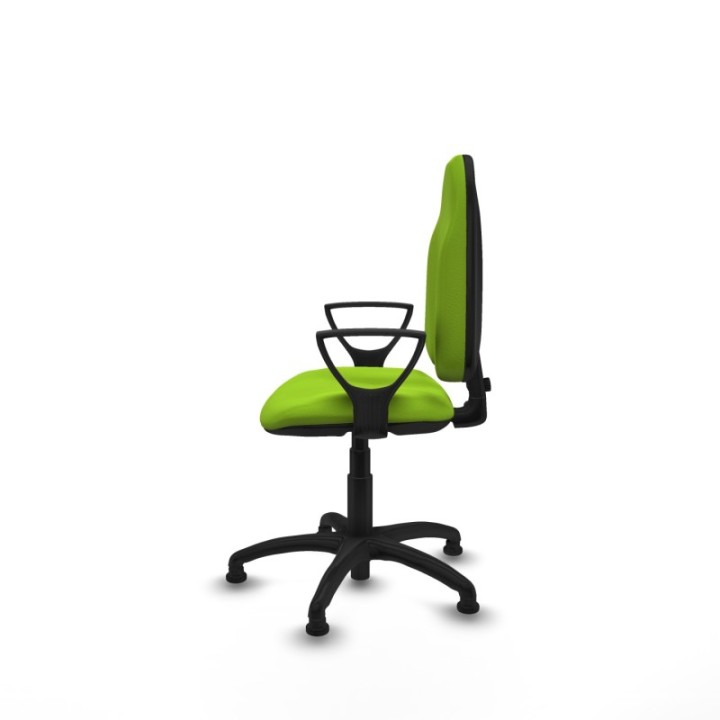 Algarra CP similpiel pistacho brazos fijos base poliamida topes