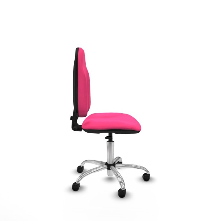 Algarra CP similpiel rosa  base cromada ruedas engomadas 50mm