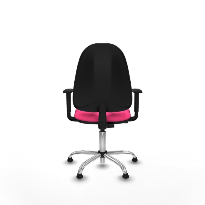 Algarra CP similpiel rosa brazos 1D base cromada topes