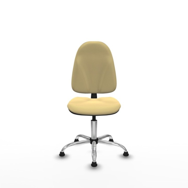 Algarra CP similpiel crema  base cromada topes