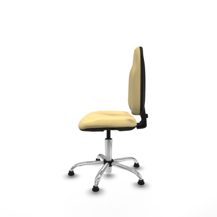 Algarra CP similpiel crema  base cromada topes