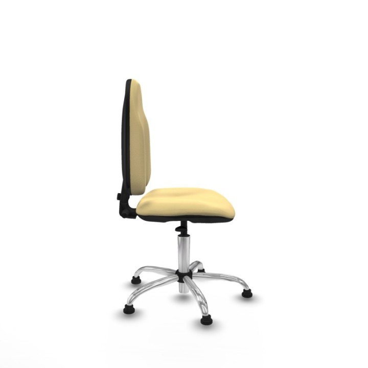 Algarra CP similpiel crema  base cromada topes