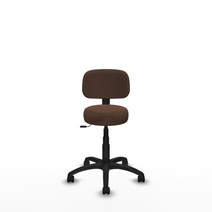 Silla Llanos giratorio bali marrón oscuro base poliamida 600 ruedas nailon 50