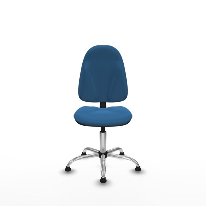 Algarra CP similpiel azul claro  base cromada topes