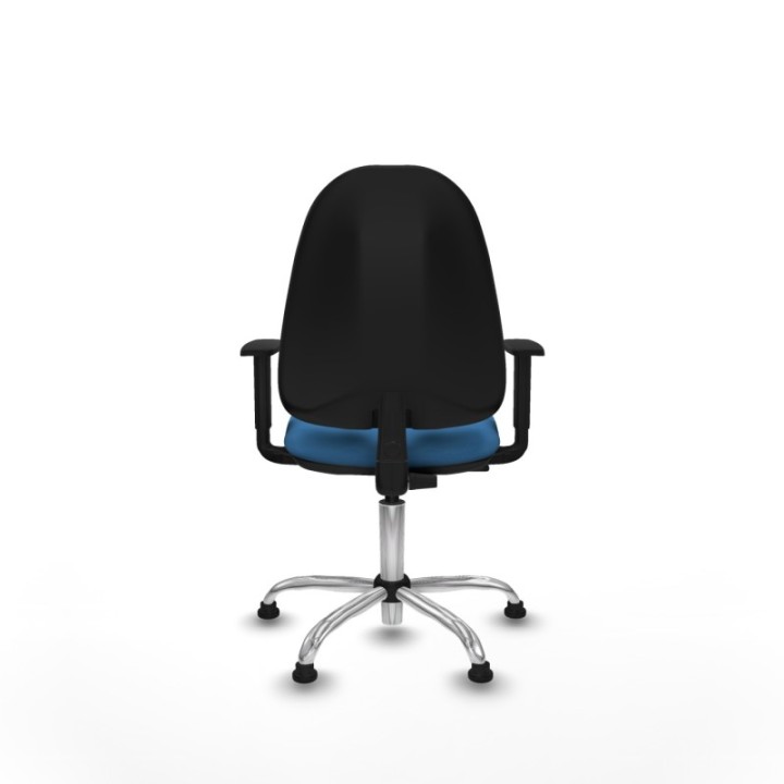 Algarra CP similpiel azul claro brazos 1D base cromada topes