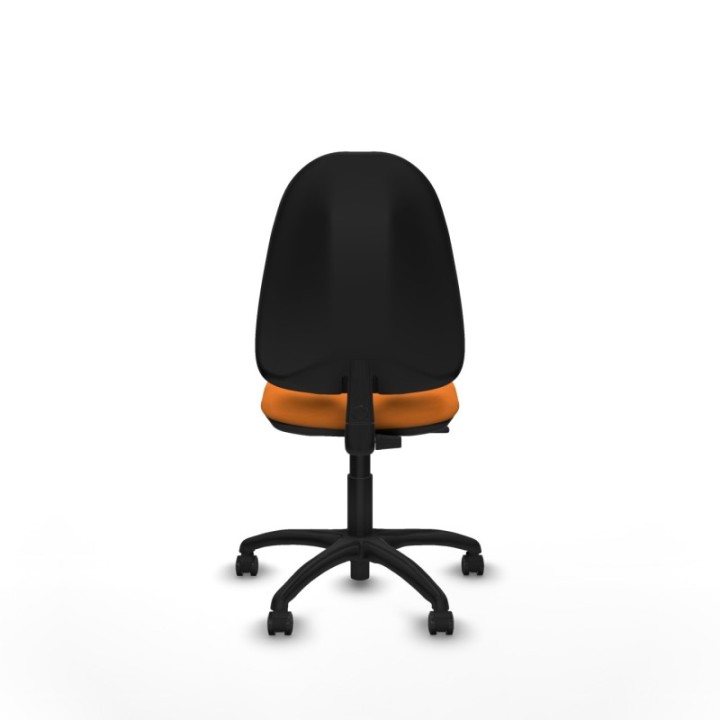 Algarra CP similpiel naranja  base poliamida ruedas engomadas 50mm