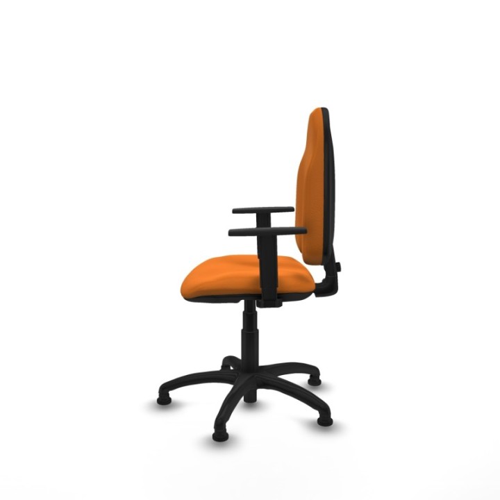 Algarra CP similpiel naranja brazos 1D base poliamida topes