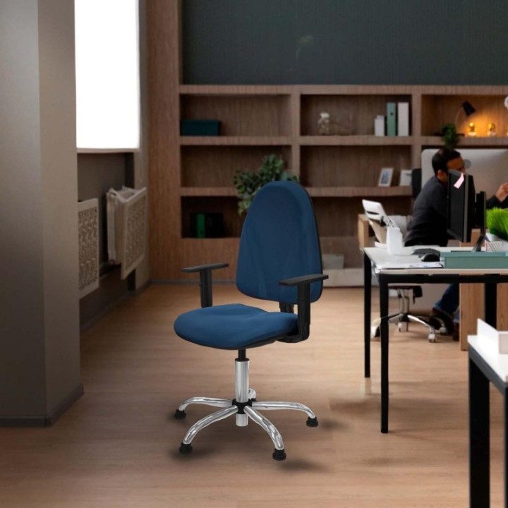 Algarra CP similpiel naranja brazos 1D base cromada topes