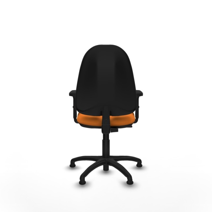 Algarra CP similpiel naranja brazos 2D base poliamida topes