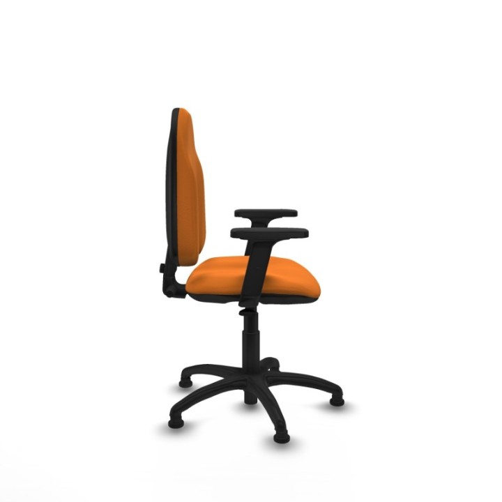 Algarra CP similpiel naranja brazos 2D base poliamida topes